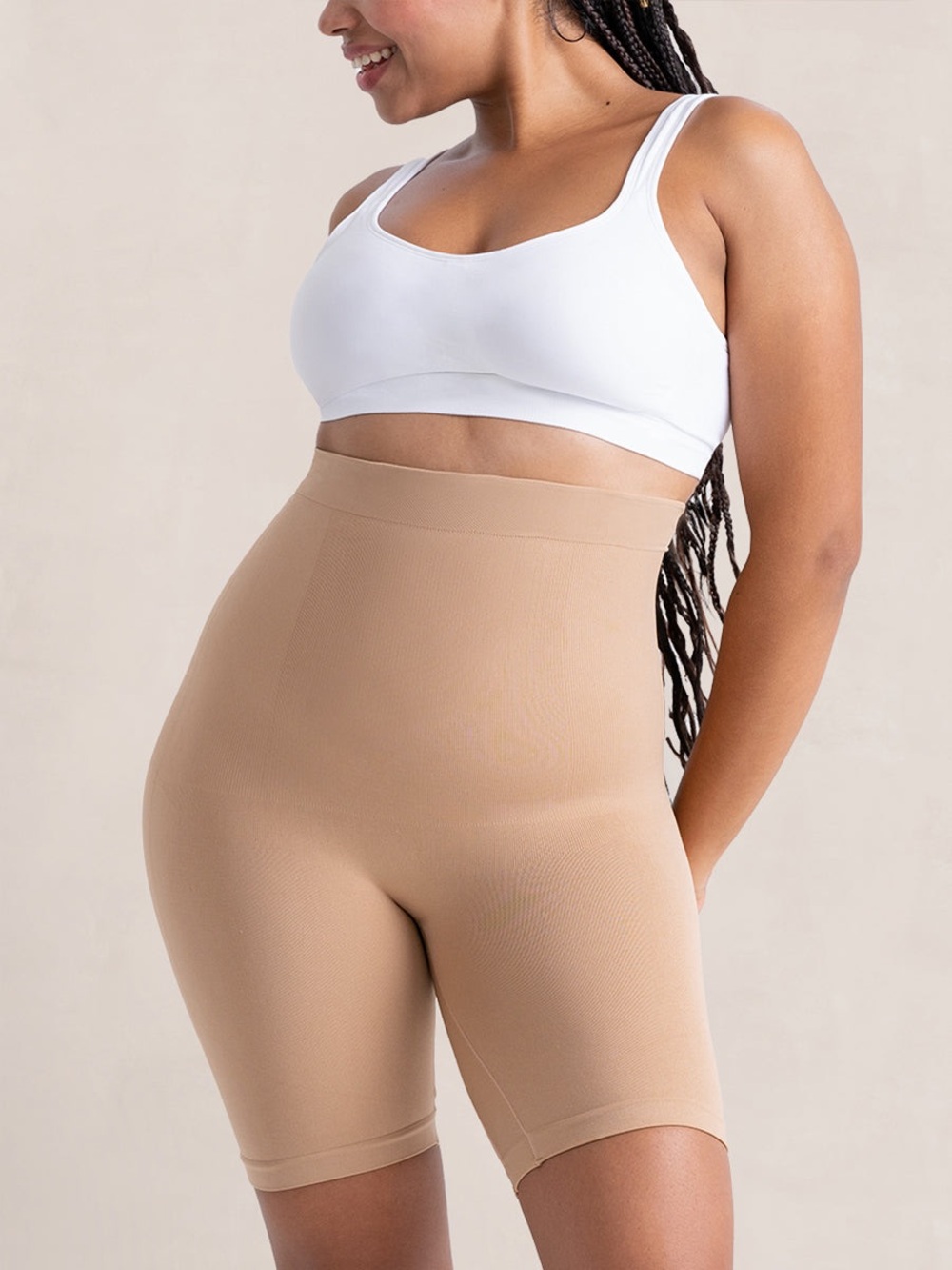 Shapermint NWT High Waisted Shaper Shorts Nude Size XL / 2XL
